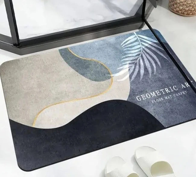 Covor Baie 38x58Cm Pvc+Textil A-13384 WEI